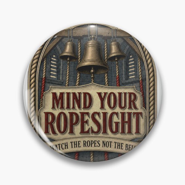 Item preview, Mind Your Ropesight Bell Ringing Ropesight Emblem designed and sold by BoosterShop.