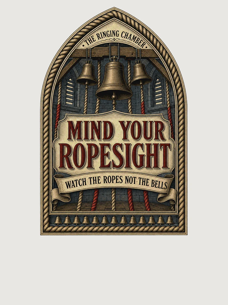 Thumbnail 6 of 6, Premium Oversized Sweatshirt, Mind Your Ropesight Bell Ringing Ropesight Emblem designed and sold by BoosterShop.