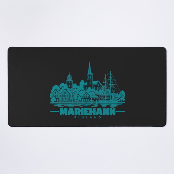 Item preview, Mariehamn Finland Line Art Coastline Poster designed and sold by CMYKStudio.