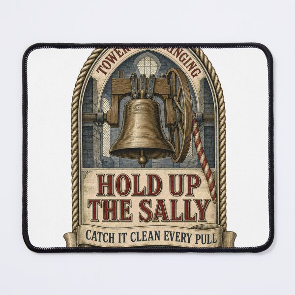 Item preview, Hold Up The Sally bell rope tower window emblem designed and sold by BoosterShop.