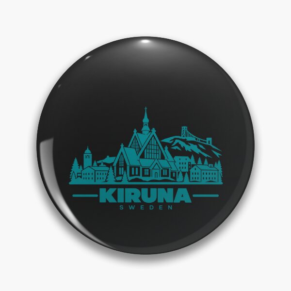 Item preview, Kiruna Sweden Line Art Travel Poster designed and sold by CMYKStudio.