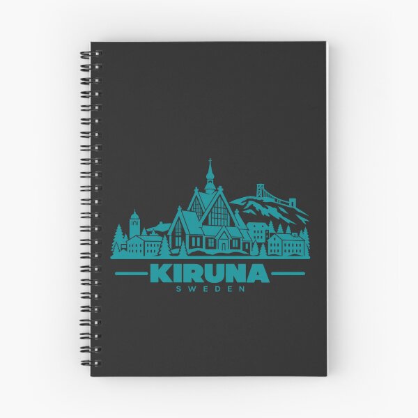 Item preview, Kiruna Sweden Line Art Travel Poster designed and sold by CMYKStudio.