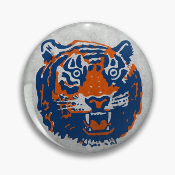 Item preview, Vintage Distressed Wild Tiger Mascot Circular Badge designed and sold by MillaCrone.