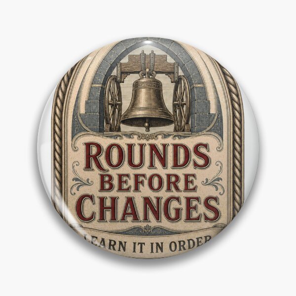 Item preview, Rounds Before Changes Bell Ringing Emblem designed and sold by BoosterShop.