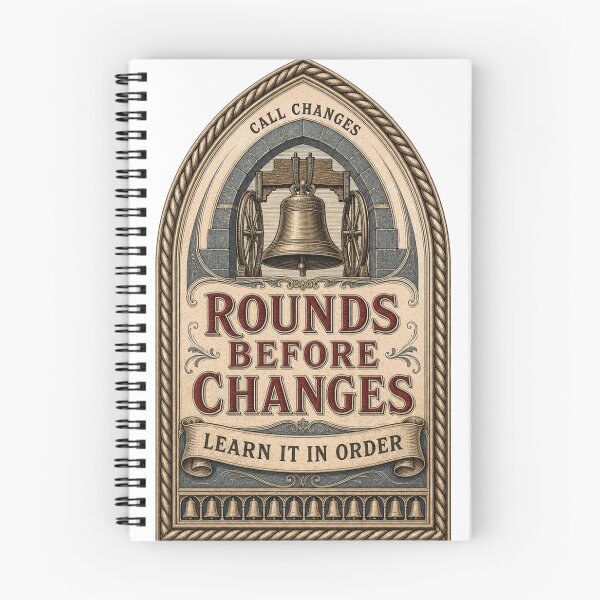 Item preview, Rounds Before Changes Bell Ringing Emblem designed and sold by BoosterShop.
