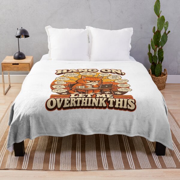 Item preview, Overthinking Cat Funny Retro Vintage designed and sold by jankizkhan.