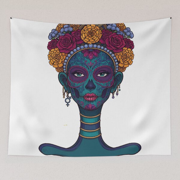 Item preview, Catrina Crown | Vintage Day of the Dead Tarot Art designed and sold by  Ojo de Lilith.