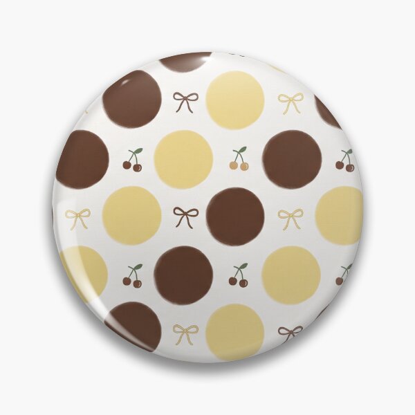 Item preview, Butter Yellow Chocolate Cherry Bow  designed and sold by LenNo9881.