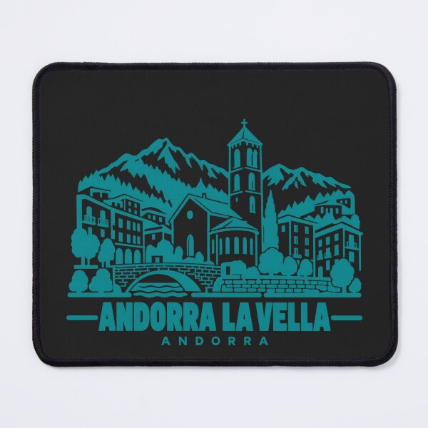 Item preview, Andorra la Vella Andorra Line Art Skyline Poster designed and sold by CMYKStudio.