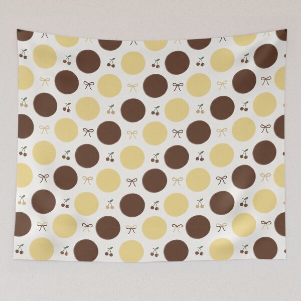 Item preview, Butter Yellow Chocolate Cherry Bow  designed and sold by LenNo9881.