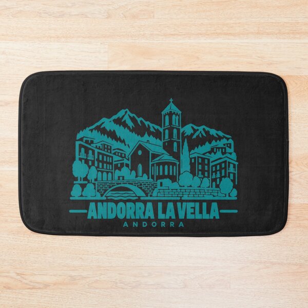 Artikelvorschau, Andorra la Vella Andorra Line Art Skyline Poster entworfen und verkauft von CMYKStudio.