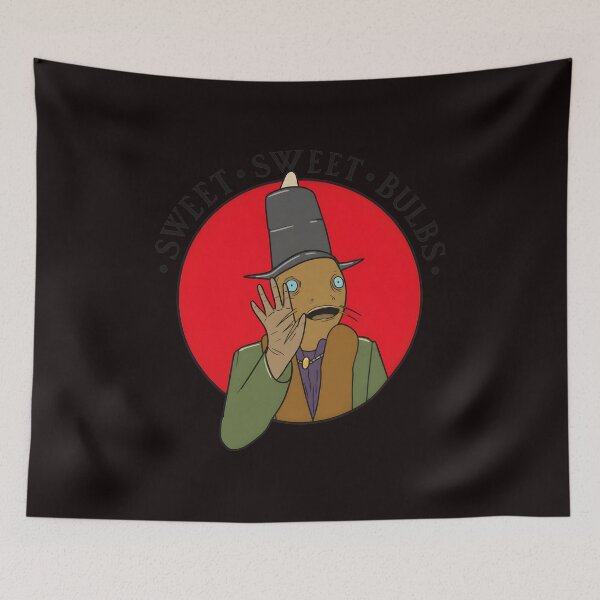 Item preview, Sweet Sweet Bulbs Character Red Hat Green Jacket designed and sold by MouDesignArt.
