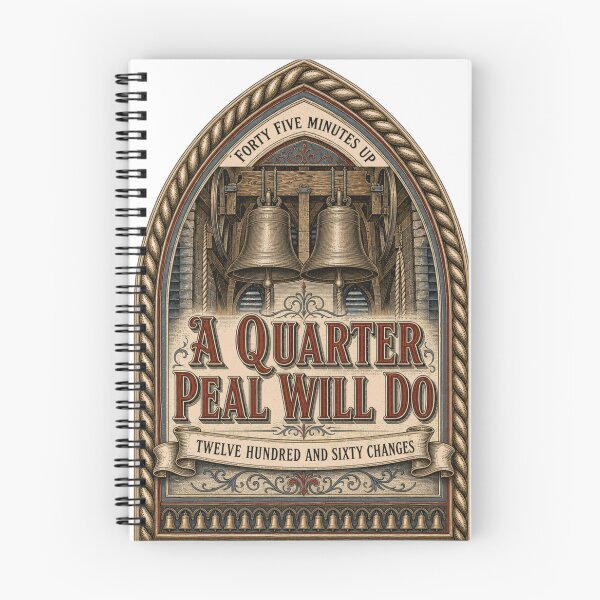 Item preview, A Quarter Peal Will Do Bell Ringing Emblem designed and sold by BoosterShop.