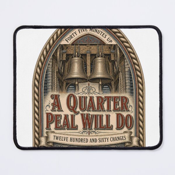 Item preview, A Quarter Peal Will Do Bell Ringing Emblem designed and sold by BoosterShop.