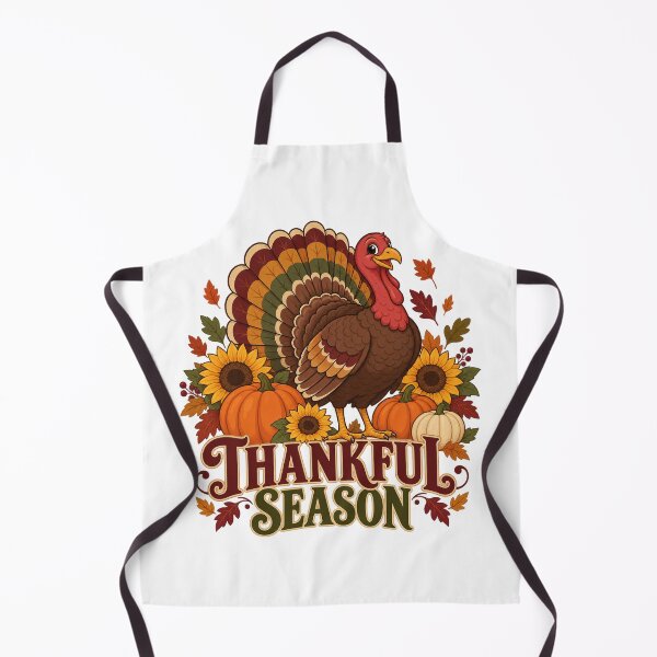 Item preview, Thankful Season Turkey with Pumpkins and Sunflowers designed and sold by skyartdesign.