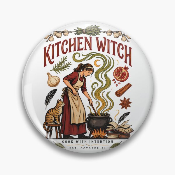 Item preview, Kitchen Witch Cook With Magic Halloween Design Graphic Tee v13 designed and sold by DarylWelsh2024.