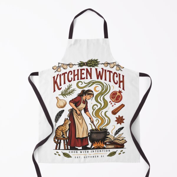 Item preview, Kitchen Witch Cook With Magic Halloween Design Graphic Tee v13 designed and sold by DarylWelsh2024.