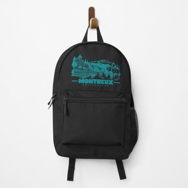 Item preview, Montreux Switzerland Line Art Coastline Poster designed and sold by CMYKStudio.