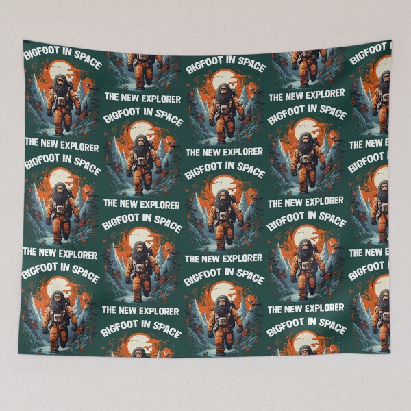 Item preview, Bigfoot in Space The New Explorer Funny Sasquatch designed and sold by TheLadyDopth.