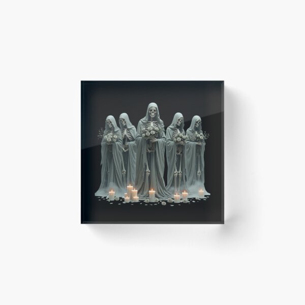 Item preview, Gothic Skeletal Bridesmaids Fine Art designed and sold by InkShiftLabs.