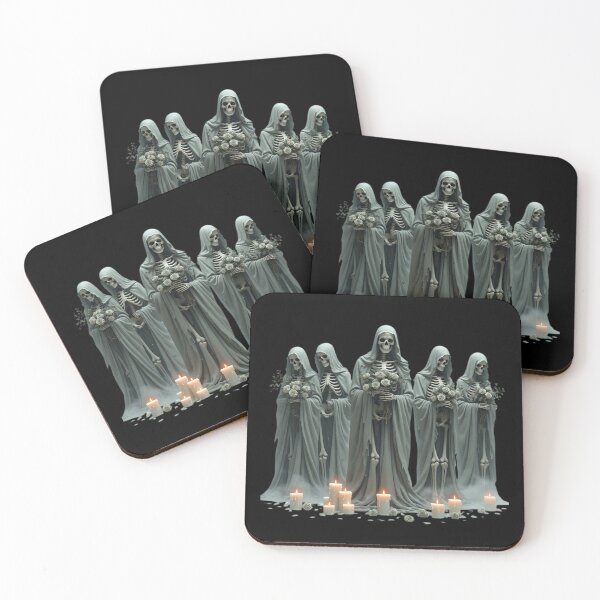 Item preview, Gothic Skeletal Bridesmaids Fine Art designed and sold by InkShiftLabs.