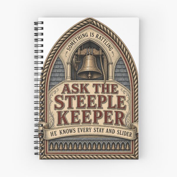 Item preview, Ask The Steeple Keeper Bell Tower Maintenance Emblem designed and sold by BoosterShop.