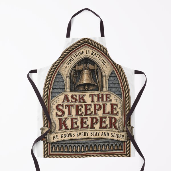 Item preview, Ask The Steeple Keeper Bell Tower Maintenance Emblem designed and sold by BoosterShop.