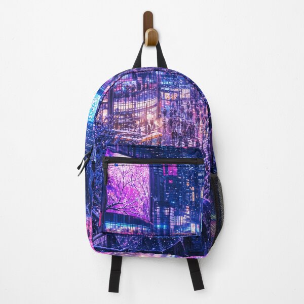 Item preview, Tokyo Snowfall at Night – Neon Winter Cityscape designed and sold by vekotpu.