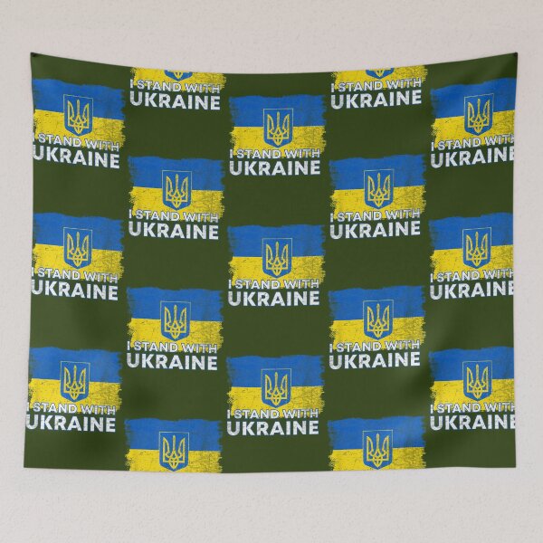 Item preview, I Stand With Ukraine Flag - Ukrainian Flag - Ukraine designed and sold by MeilCane.