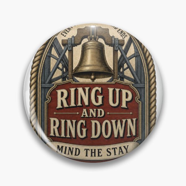 Item preview, Ring Up And Ring Down Bell Ringing Ritual Emblem designed and sold by BoosterShop.