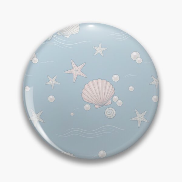 Item preview, Pastel Coastal Seashell Mermaidcore Pattern designed and sold by LenNo9881.