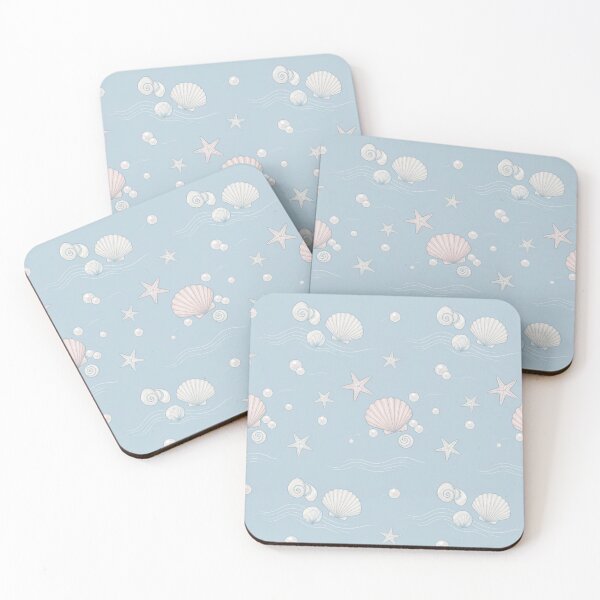 Item preview, Pastel Coastal Seashell Mermaidcore Pattern designed and sold by LenNo9881.