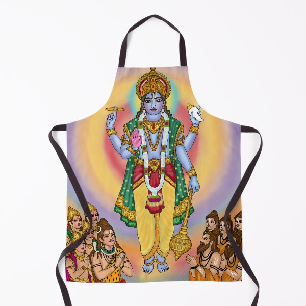 Item preview, Lord Vishnu Digital Drawing | Hindu God Spiritual Artwork designed and sold by Harshit_Digital_Arts.