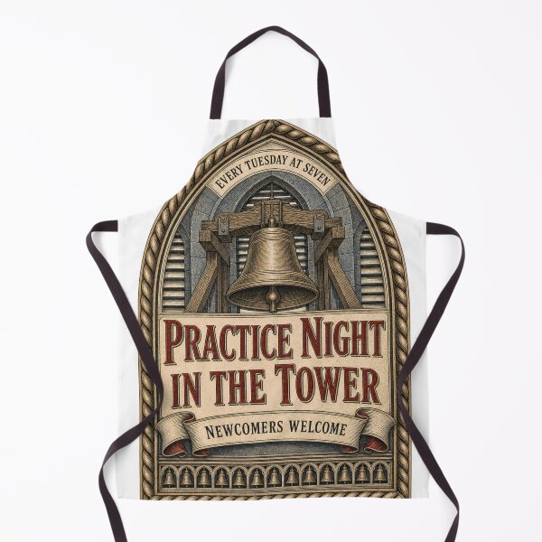 Item preview, Practice Night In The Tower Bell Ringing Emblem designed and sold by BoosterShop.