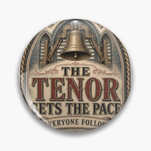 Item preview, The Tenor Sets The Pace Bell Tower Window Emblem designed and sold by BoosterShop.