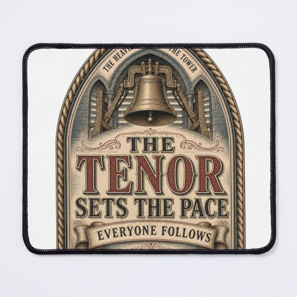 Item preview, The Tenor Sets The Pace Bell Tower Window Emblem designed and sold by BoosterShop.