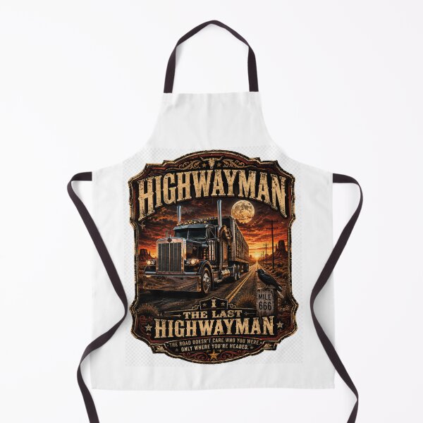 Item preview, The Last Highwayman - Vintage Trucker Graphic designed and sold by No Kings Bling.