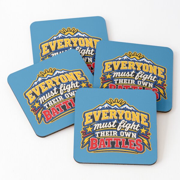 Item preview, Everyone must fight their own battles (Word Art) Varsity Patch designed and sold by TheFatherOfArt.