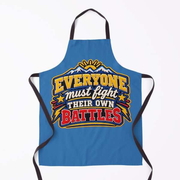 Item preview, Everyone must fight their own battles (Word Art) Varsity Patch designed and sold by TheFatherOfArt.