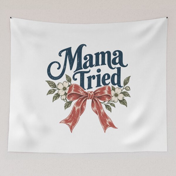 Item preview, Mama Tried - Mom Humor designed and sold by CampAndCoast.