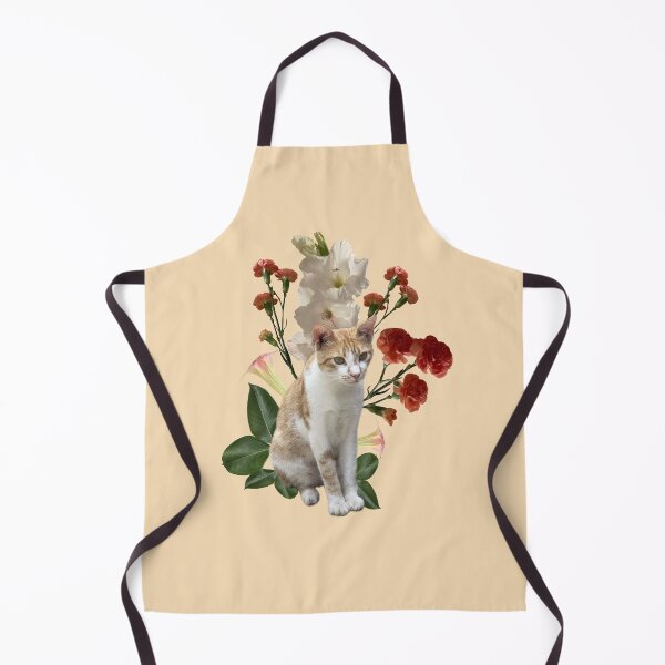 Item preview, cat with flowers designed and sold by EleniA8.