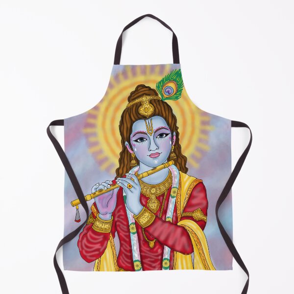 Item preview, Lord Krishna Digital Drawing | Hindu God Spiritual Artwork designed and sold by Harshit_Digital_Arts.