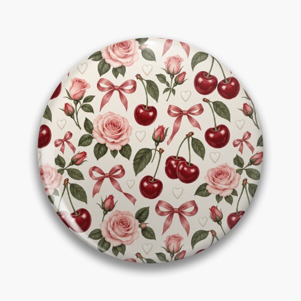 Item preview, Cherry Rose Coquette Bow Seamless designed and sold by LenNo9881.