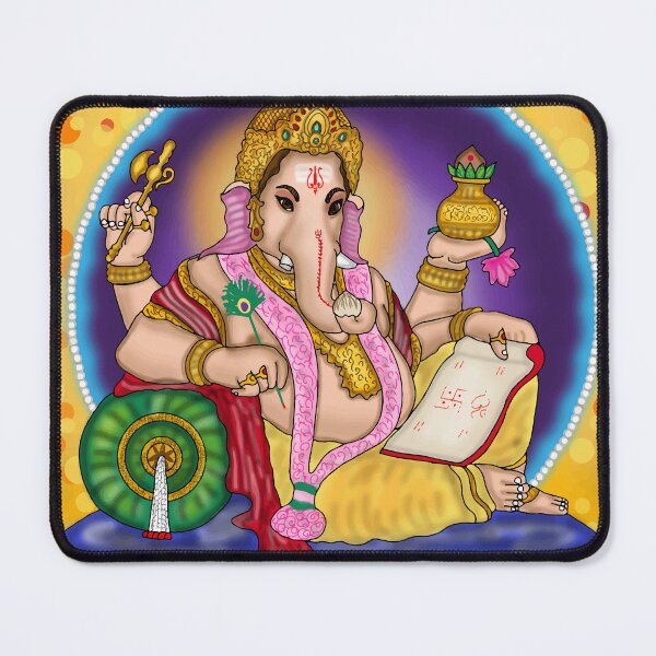 Item preview, Lord Ganesha Digital Drawing | Hindu Deity Spiritual Artwork designed and sold by Harshit_Digital_Arts.