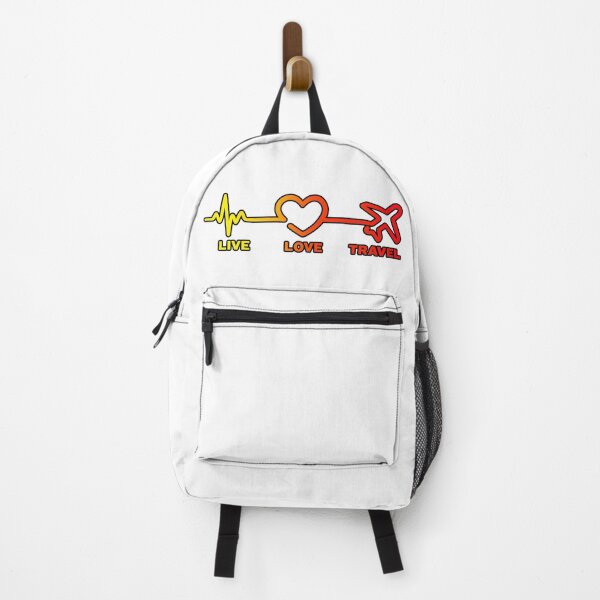 Item preview, Live Love Travel – Travel Lover Heartbeat Design designed and sold by DigiDesigns702.