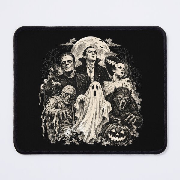 Item preview, Vintage 90s Monster Mash Horror Movies Ghost Vampire designed and sold by HokutoKaiStore.