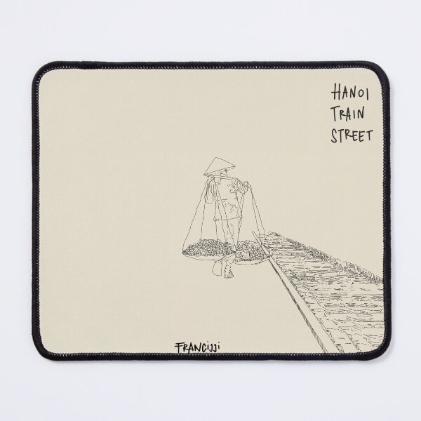 Item preview, Hanoi Train Street | Vietnam Travel Art Illustration designed and sold by Francicci.