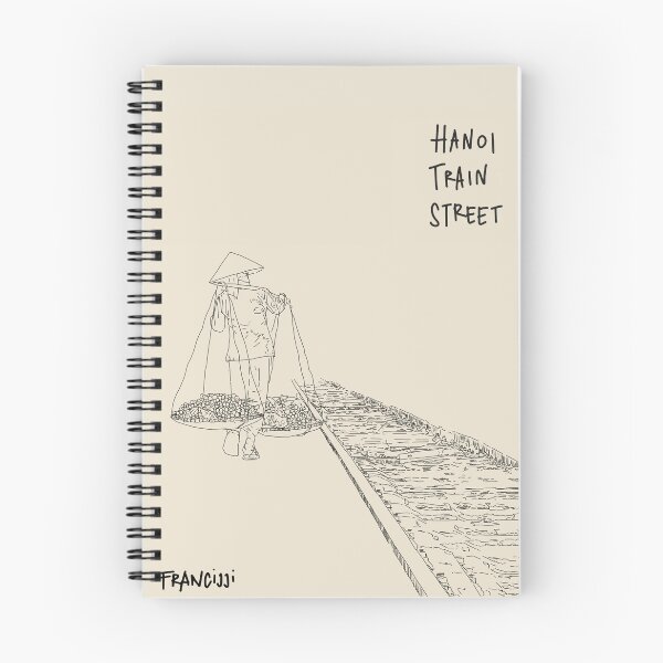 Item preview, Hanoi Train Street | Vietnam Travel Art Illustration designed and sold by Francicci.
