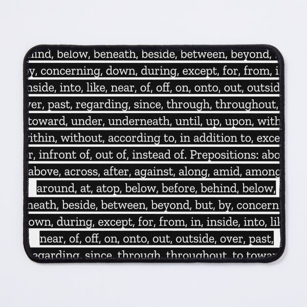 Item preview, Prepositions list highlighted font designed and sold by JenJoiner.
