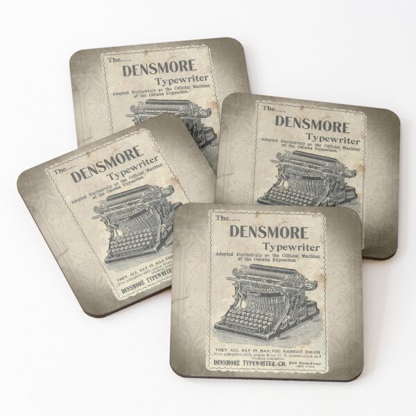 Item preview, Vintage Densmore Typewriter Advertisement Antique Ephemera Print designed and sold by Ghoul Enterprises.
